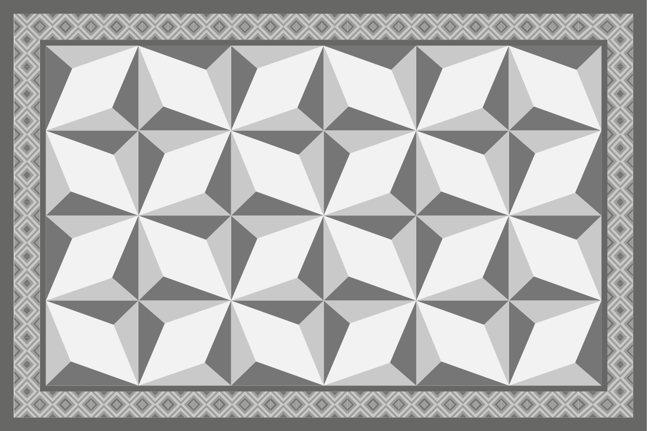 Set de table design bois élément géométrique - TenStickers