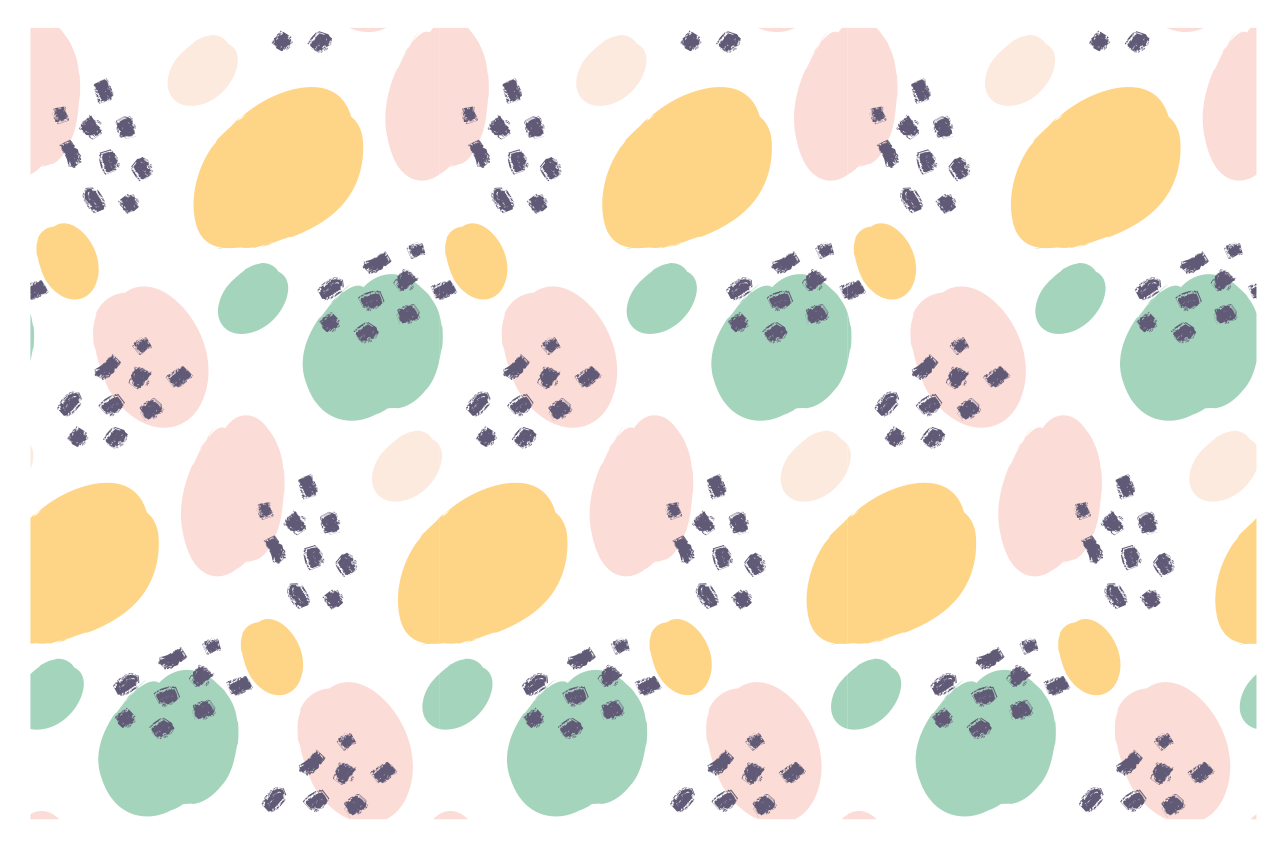 Set de table original Élément abstrait coloré - TenStickers