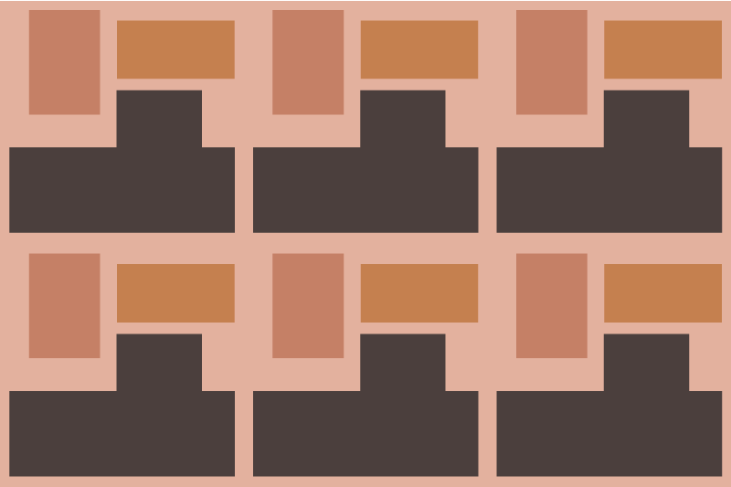 Set de table moderne arrangements géométriques abstraits - TenStickers