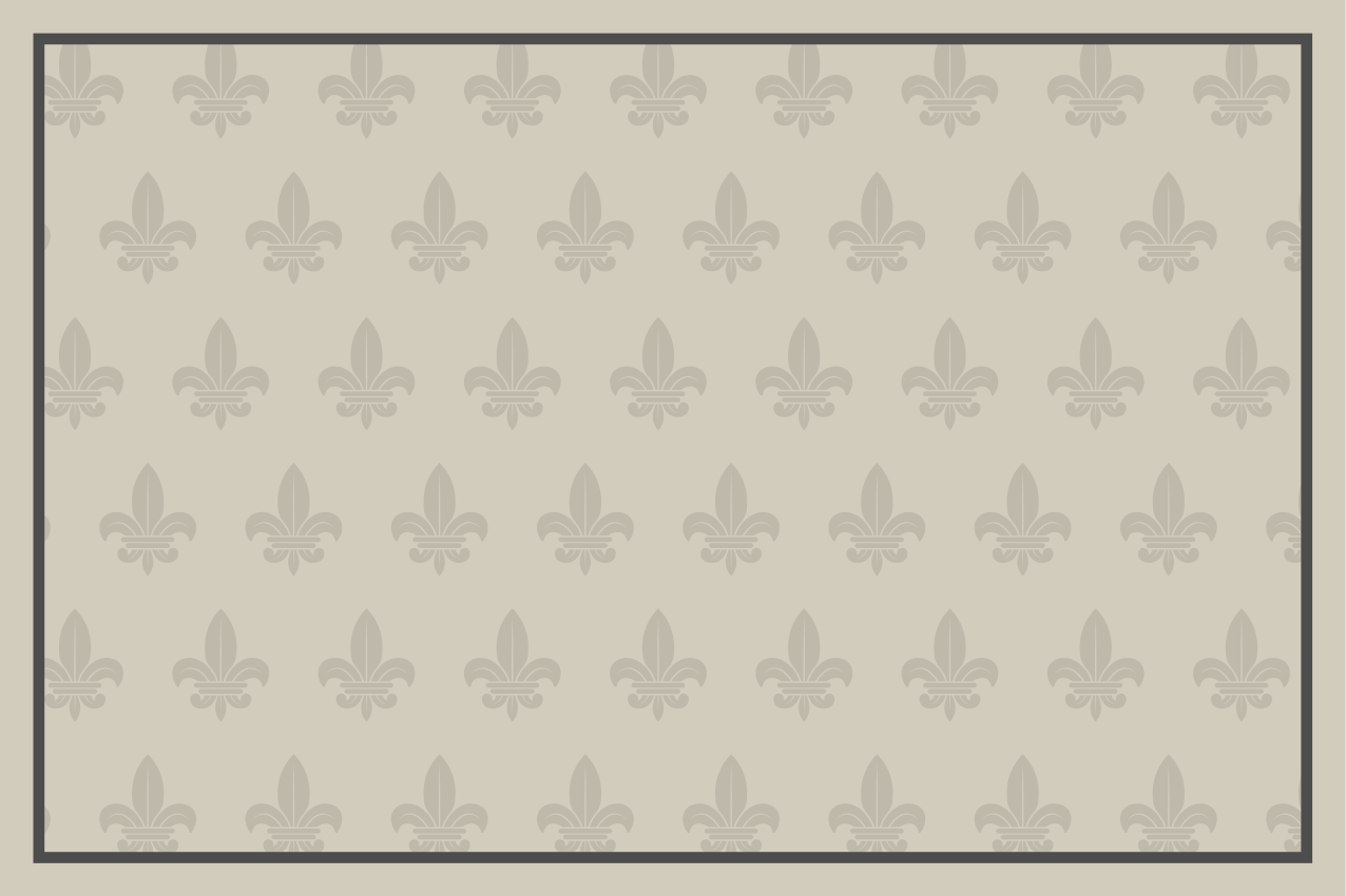 Set de table rectangulaire Fleur de lys - TenStickers
