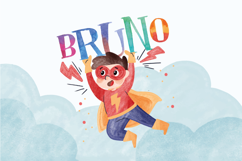 Set de table personnalisé Enfant Super-Héros - TenStickers