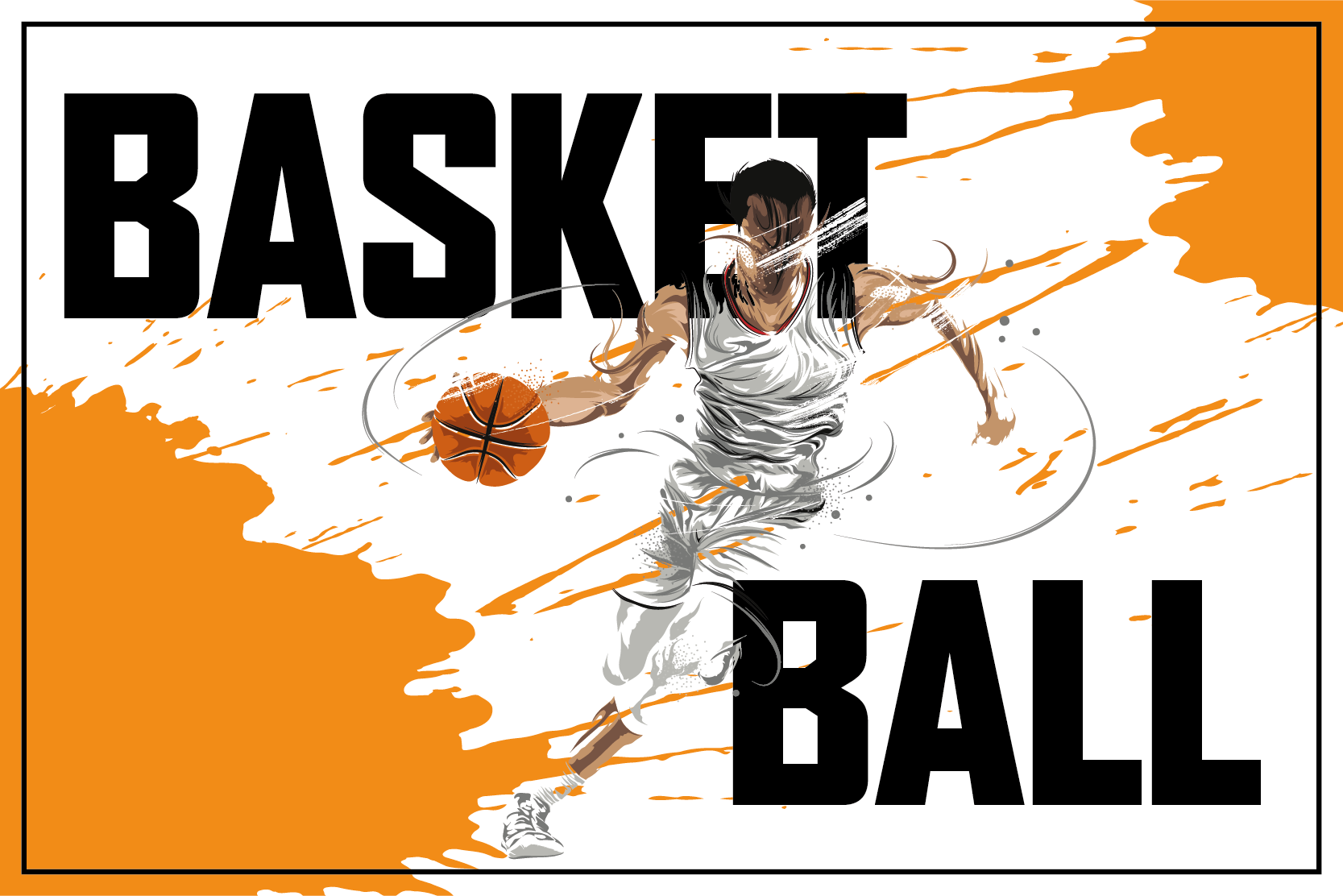 Set de table original avec un basketteur qui joue - TenStickers