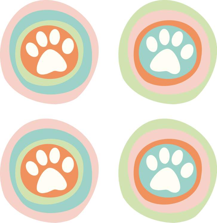 Set de table original pour gamelles animal de compagnie - TenStickers