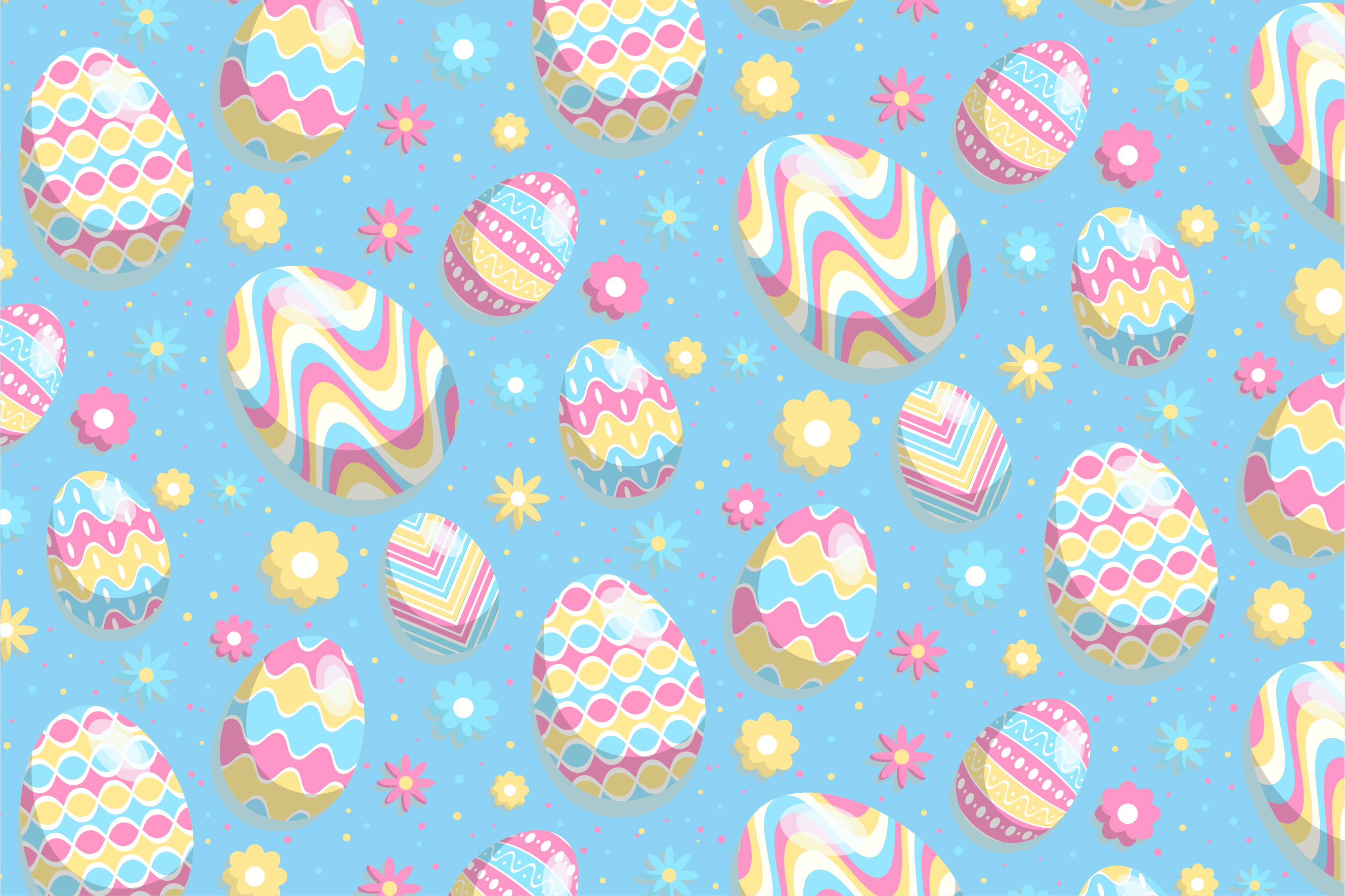 Set de table œufs de pâques - TenStickers