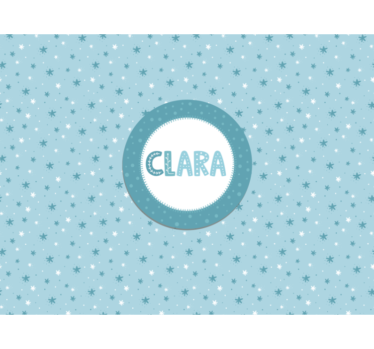 Tapisserie pour chambre bébé motif d'étoiles - TenStickers