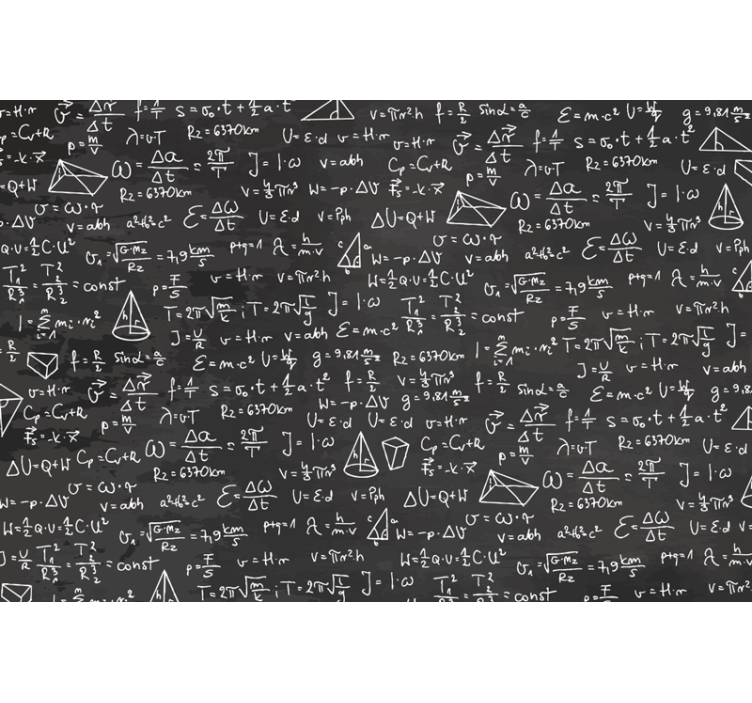 Tapisserie chambre ado modèle de tableau de mathématiques - TenStickers