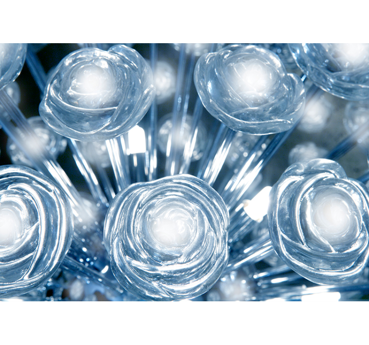 Papier peint fleur en cristal - TenStickers