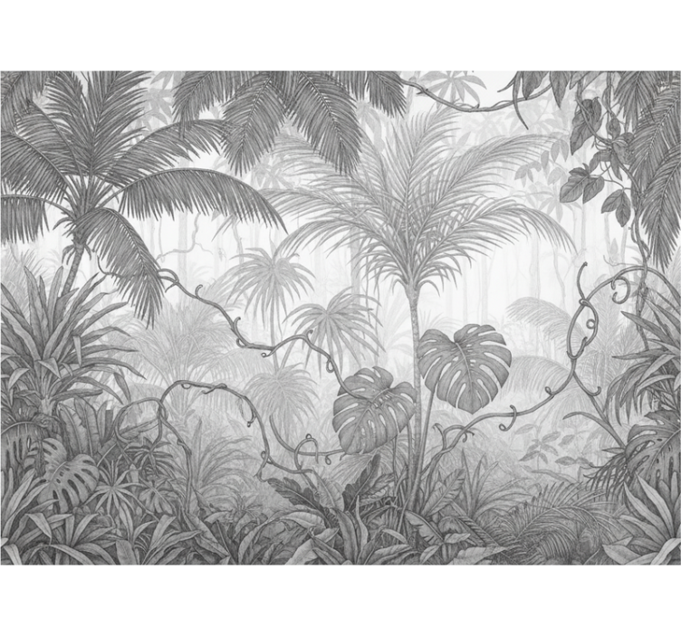 Tapisserie jungle paysage de danseur de nuages - TenStickers
