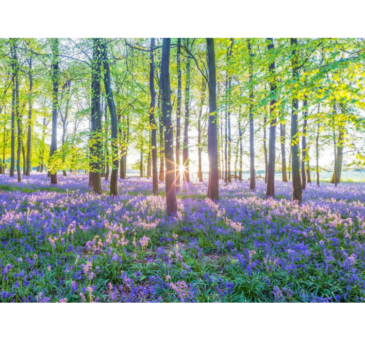 Papier peint forêt modernisme inspiré de la nature - TenStickers