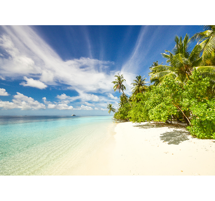 Tapisserie murale plage paradisiaque - TenStickers