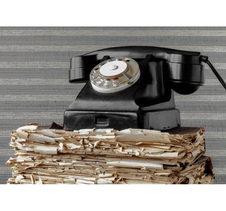 Tapisserie véhicule téléphone vintage classique - TenStickers