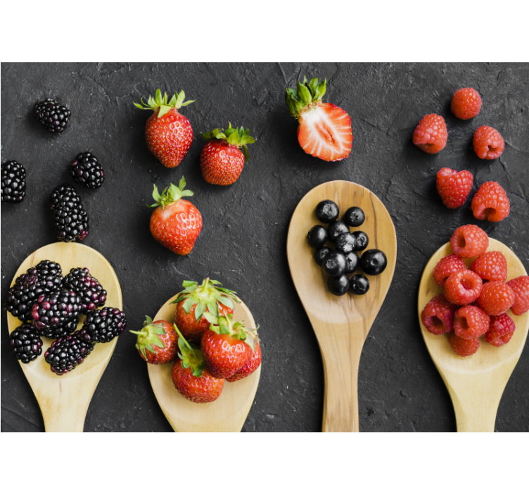 Tapisserie fleur collection baies - TenStickers