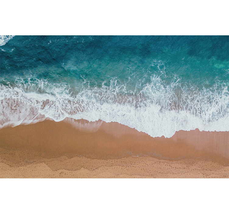 Tapisserie mer motifs de vagues marines - TenStickers