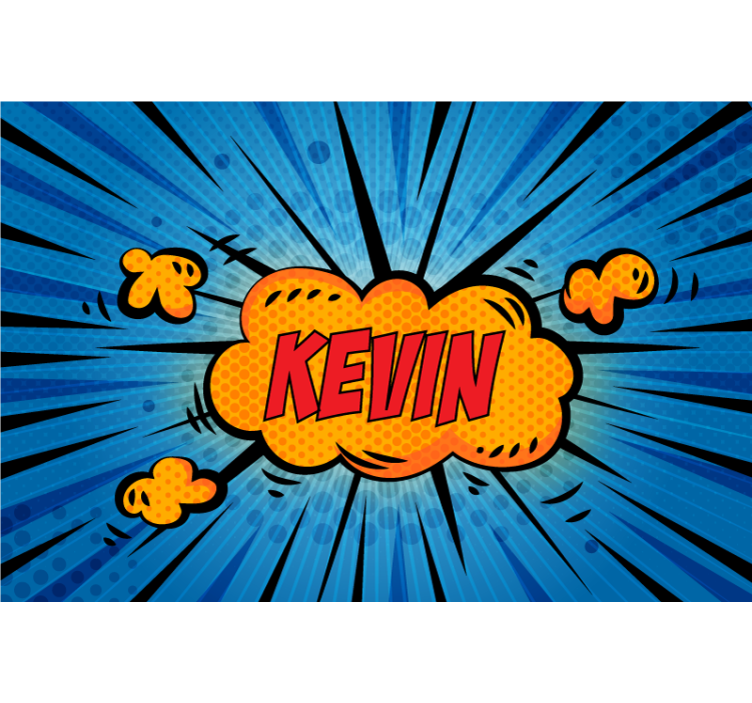 Tapisserie phrase typographie dynamique éclatée - TenStickers