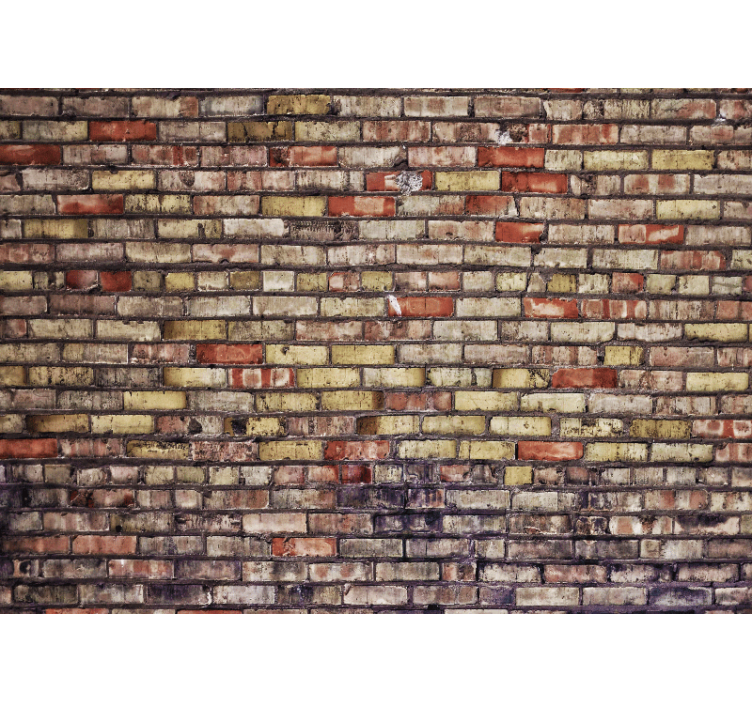 Tapisserie brique texture vintage - TenStickers