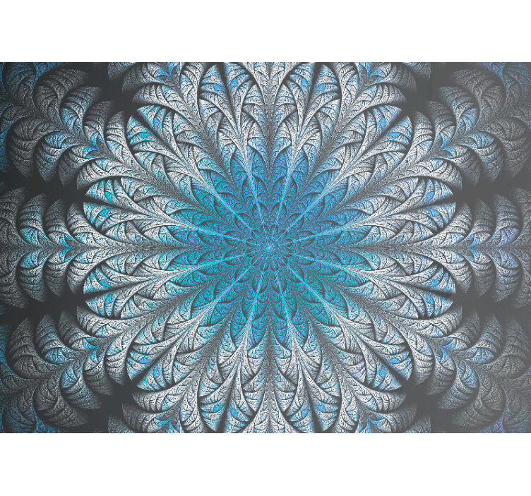 Tapisserie moderne motif de feuilles élaboré - TenStickers