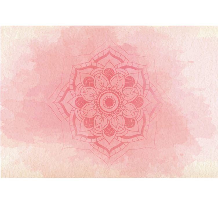 Tapisserie mandala florale élégante - TenStickers