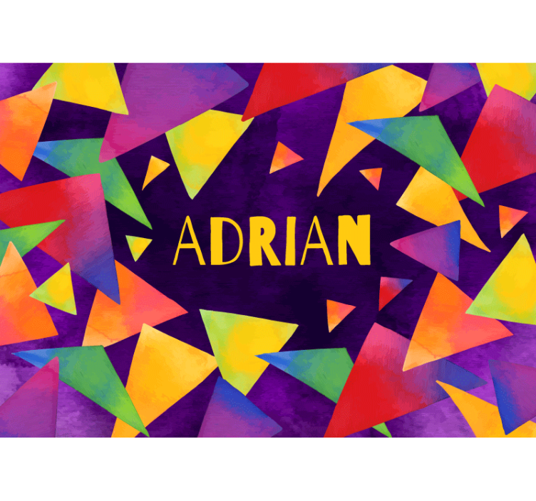 Tapisserie chambre enfant formes géométriques personnalisées - TenStickers