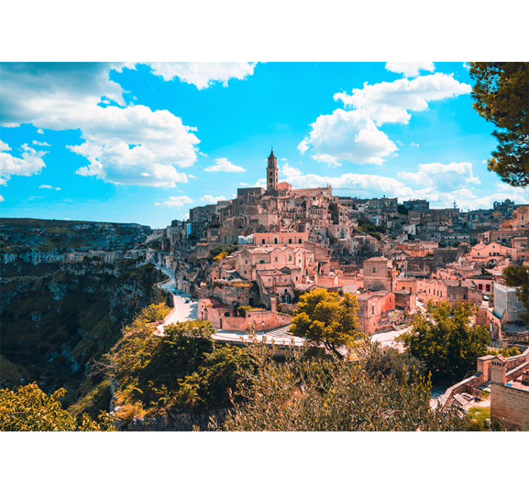Tapisserie villes et pays paysage historique de matera - TenStickers