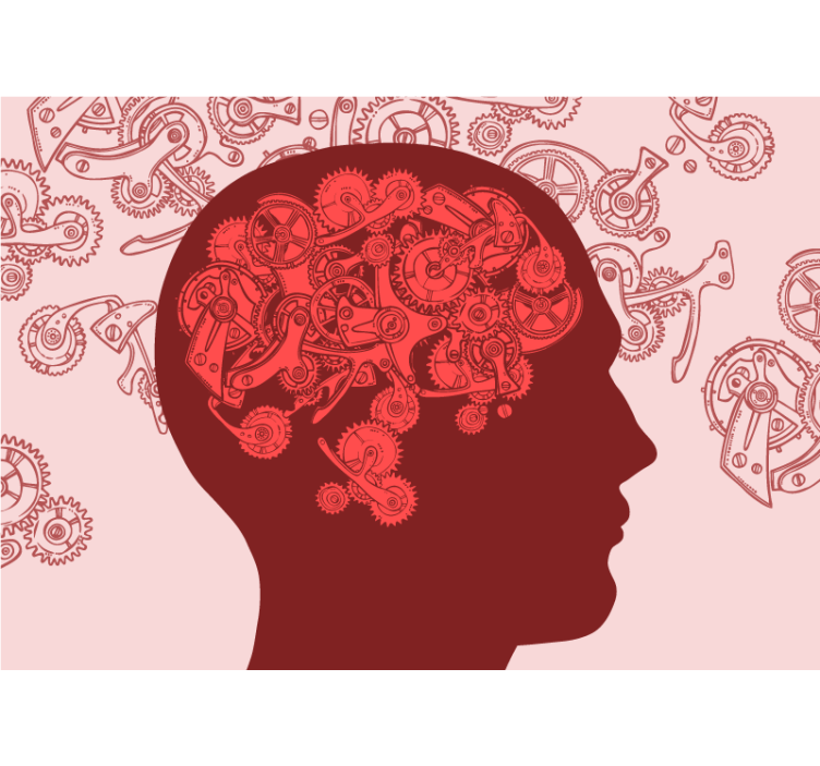 Tapisserie art mécanismes créatifs de l'esprit - TenStickers