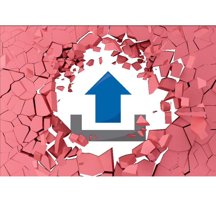 Papier peint 3d percée dans les murs - TenStickers