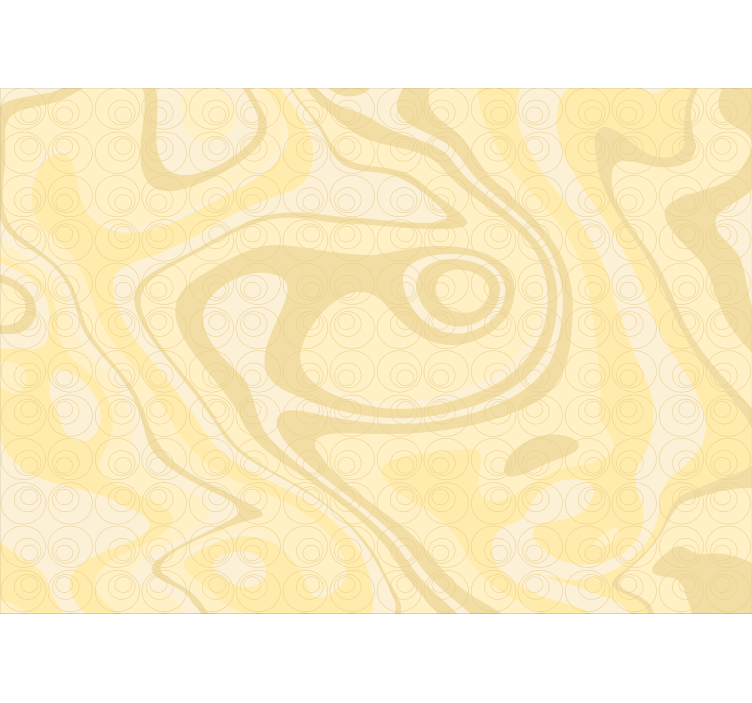 Tapisserie abstraite motif formes courbes - TenStickers