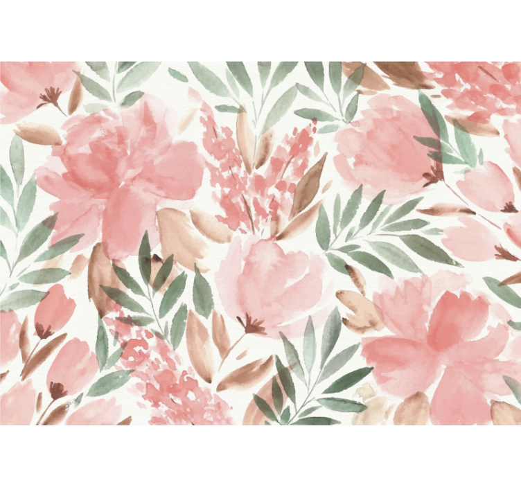 Tapisserie fleur design élégant floral - TenStickers
