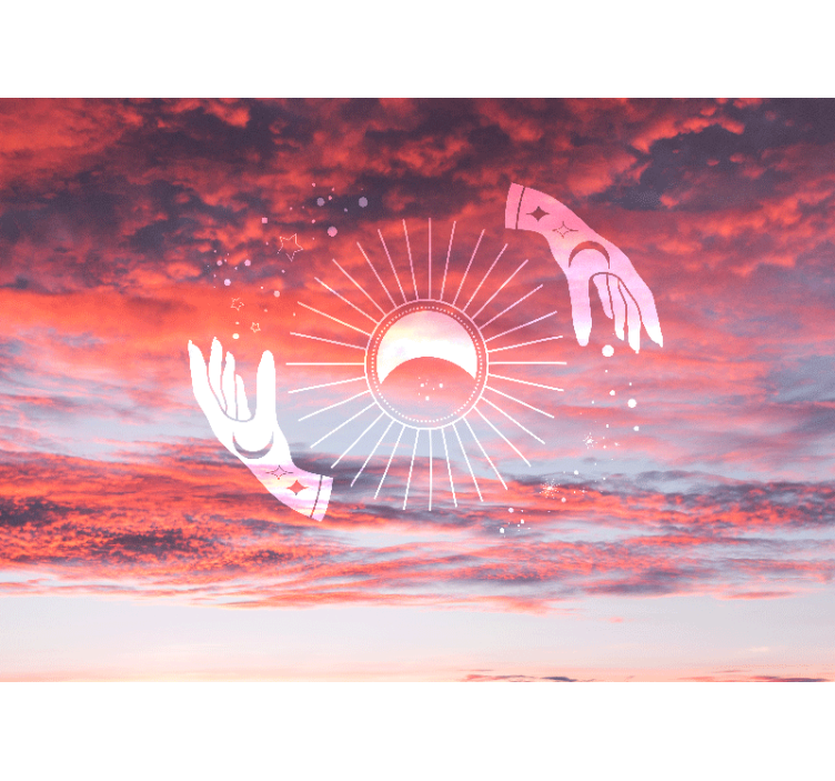 Tapisserie phrase Étreinte cosmique - TenStickers