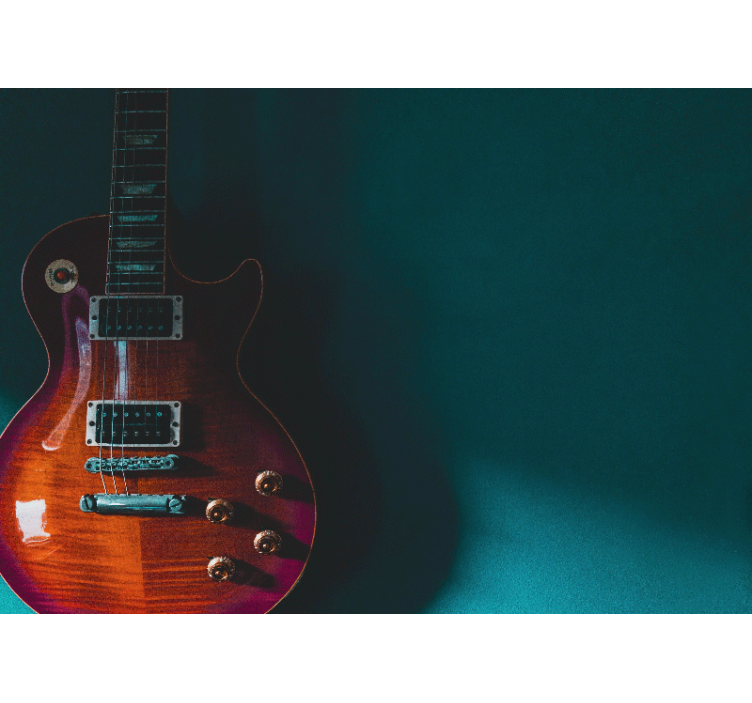 Tapisserie musique détail guitare électrique - TenStickers