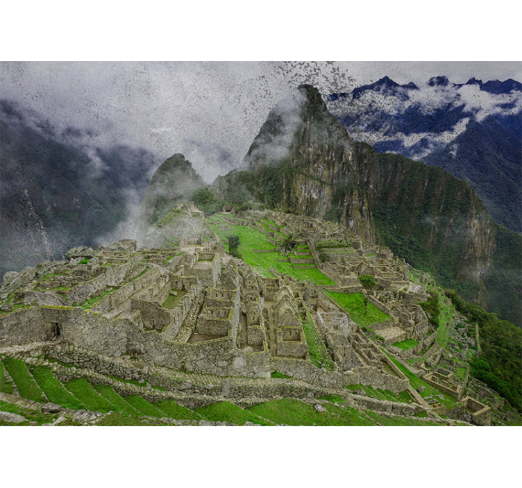 Tapisserie villes et pays ruines du machu picchu - TenStickers
