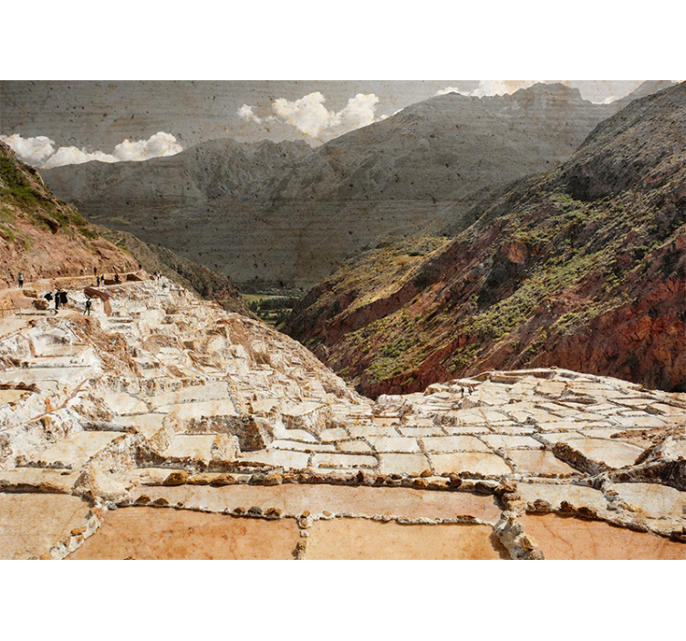 Tapisserie paysage montagnes majestueuses - TenStickers