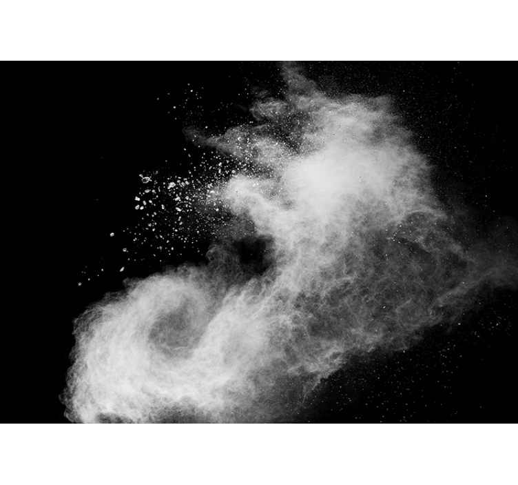 Papier peint 3d effet nuage de fumée - TenStickers