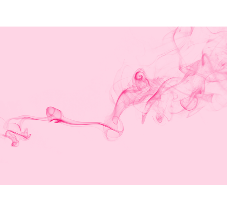 Tapisserie abstraite brume de rose flottante - TenStickers