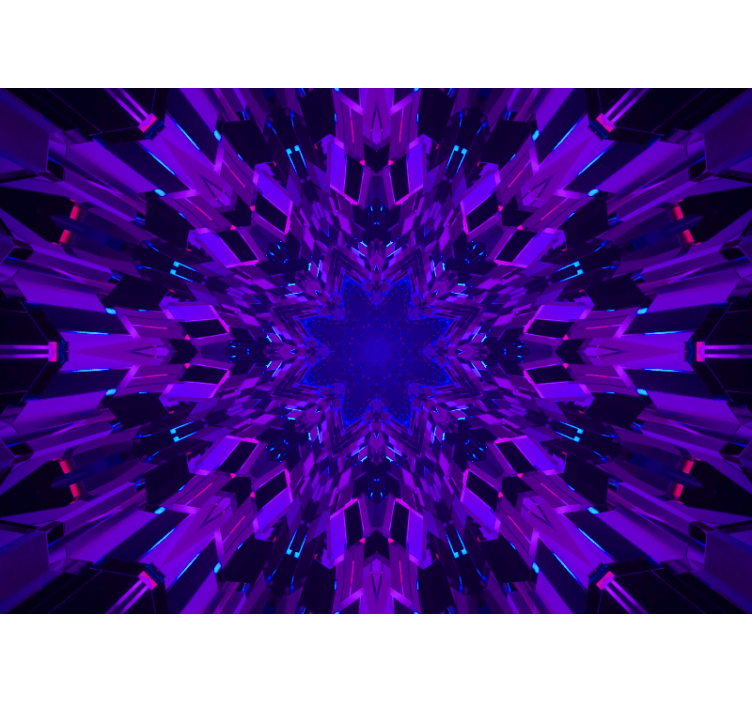 Tapisserie abstraite motif étoile géométrique - TenStickers