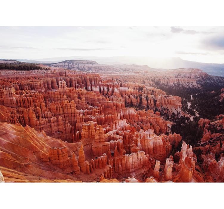 Tapisserie paysage vue sur le canyon de bryce - TenStickers