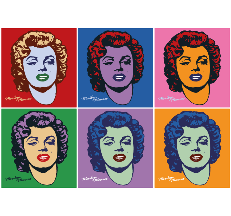 Tapisserie art portraits pop art - TenStickers