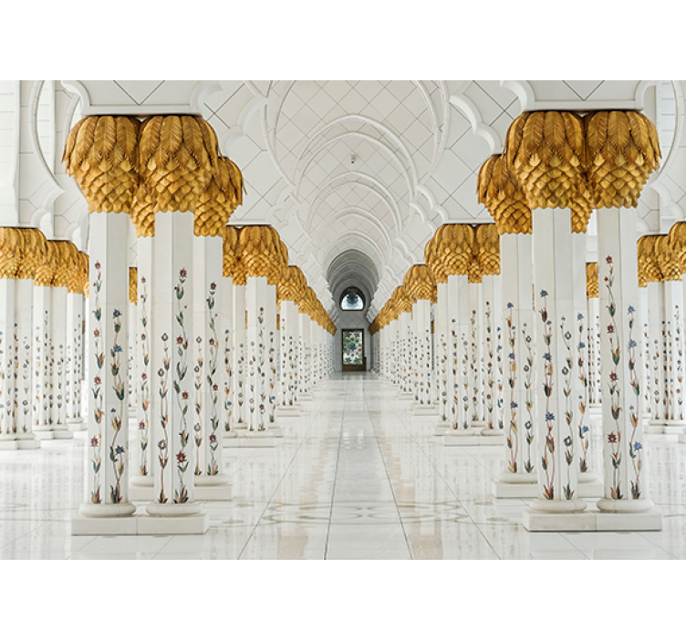 Tapisserie africaine foyer de colonne majestueuse - TenStickers