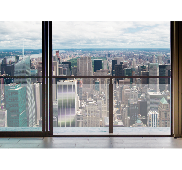 Tapisserie villes et pays skyline de new york - TenStickers