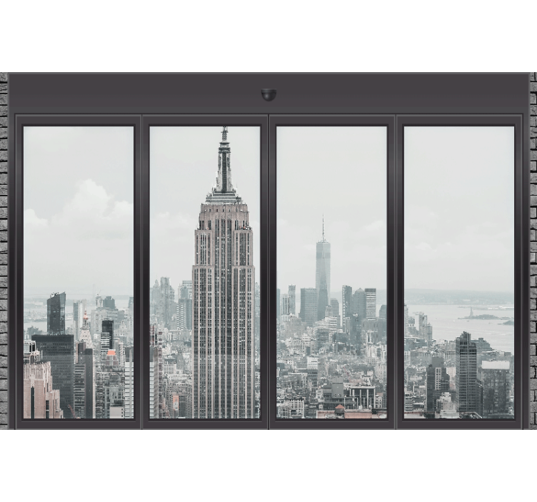 Tapisserie new york skyline urbain empire state - TenStickers