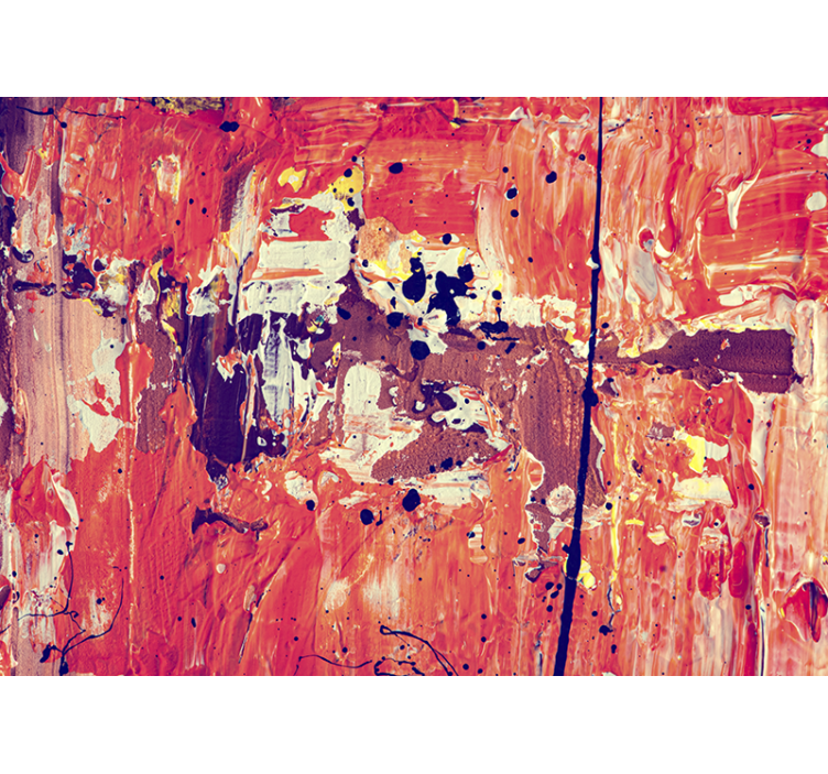 Tapisserie abstraite expressionnisme vibrant - TenStickers