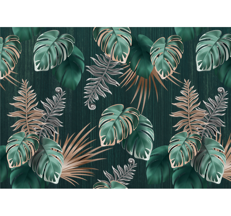 Papiers peints nature inspirations de feuilles tropicales - TenStickers