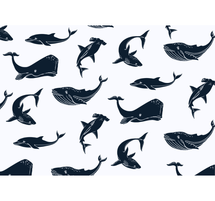 Tapisserie animaux motifs de la vie marine - TenStickers