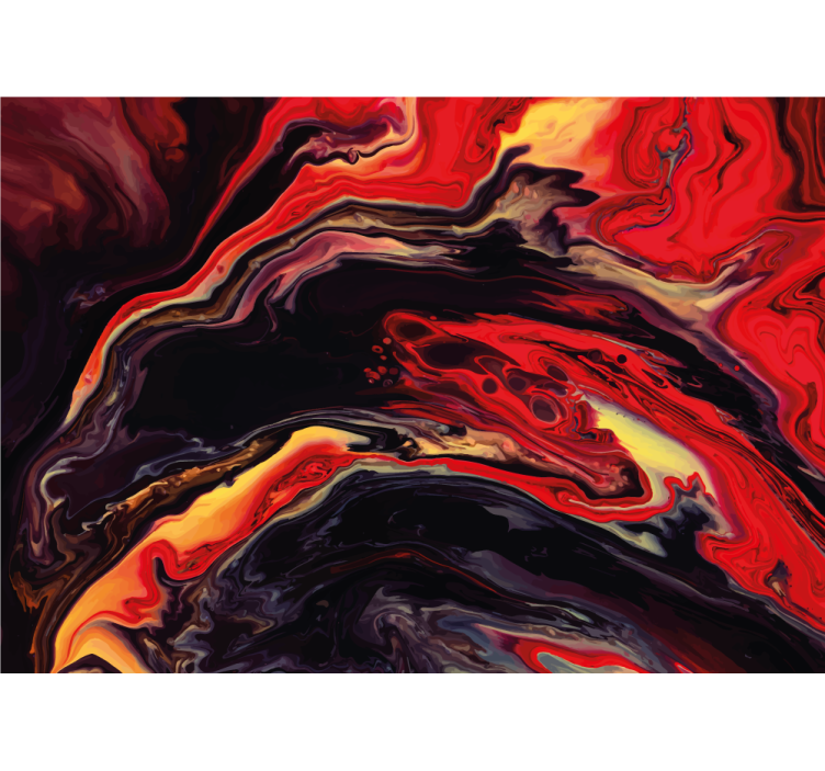 Tapisserie abstraite motifs tourbillonnants dynamiques - TenStickers