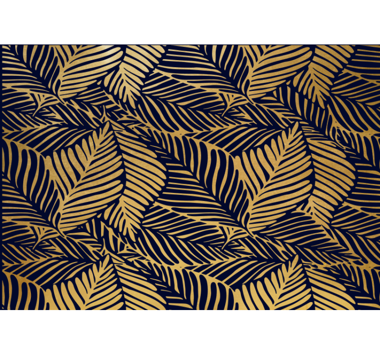 Tapisserie nature motifs de feuilles détaillés - TenStickers