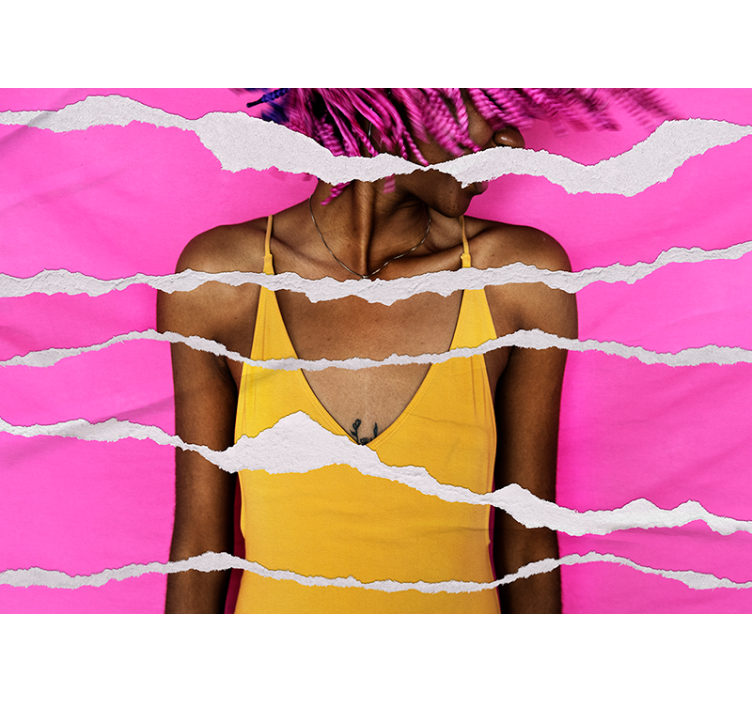 Tapisserie personnalisée effet papier déchiré - TenStickers