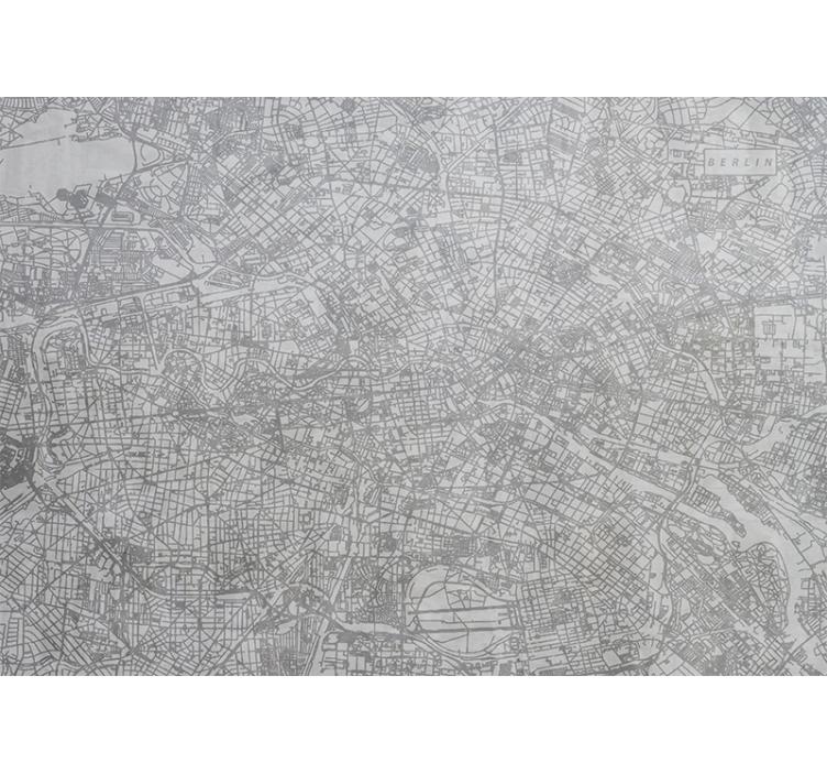 Tapisserie berlin carte détaillée de berlin - TenStickers