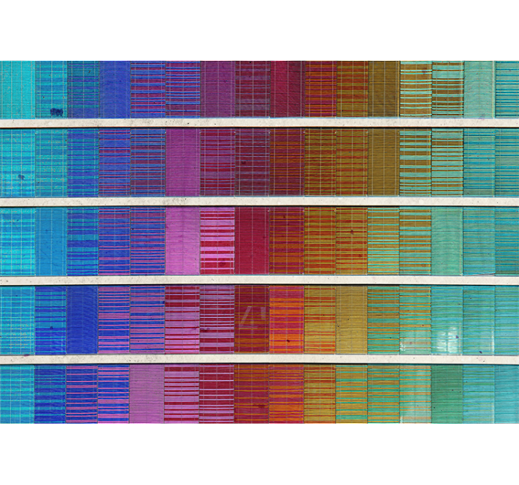 Tapisserie abstraite arrangement de spectre coloré - TenStickers