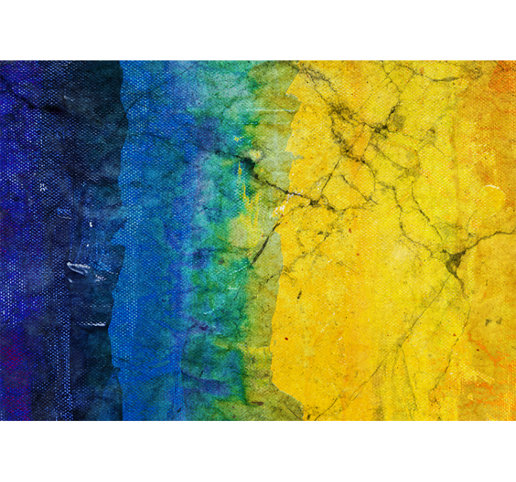 Tapisserie abstraite mélanges de couleurs vives - TenStickers