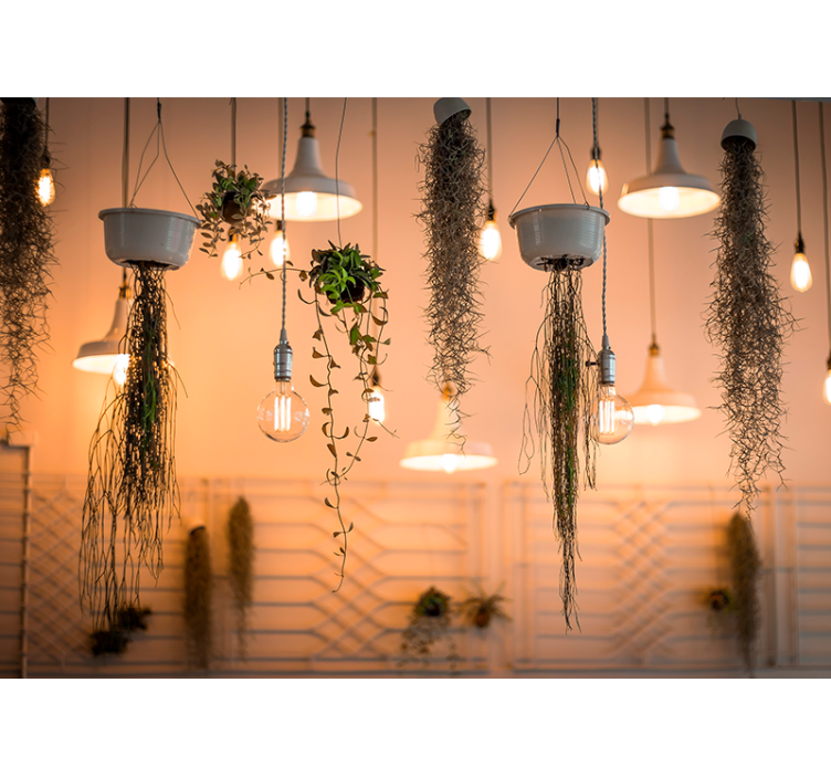 Tapisserie nature accents de verdure suspendus - TenStickers