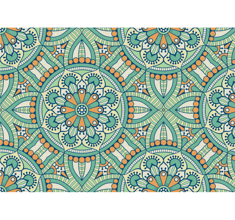 Tapisserie textures et motifs motif floral complexe - TenStickers